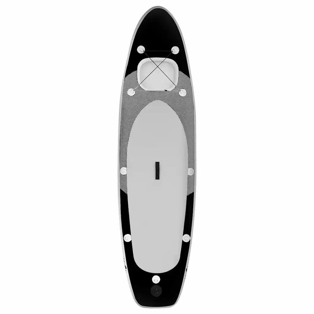 Set Tavola SUP Gonfiabile Nera 300x76x10 cm 93384