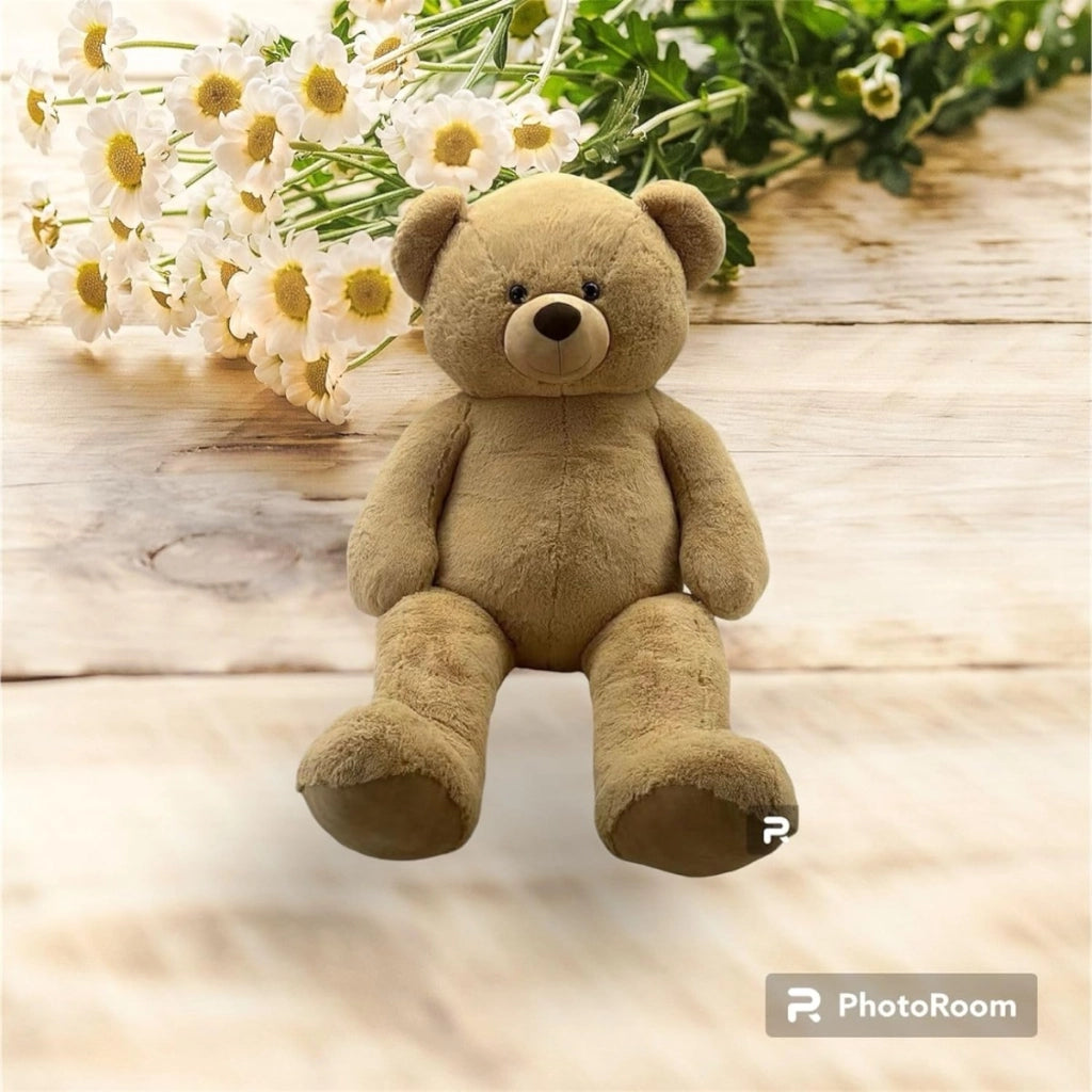 Orso Peluche Gigante 240 cm Orso Gigante Peluche 240 cm Orso Peluche Beige con Fiocco Orsacchiotto Peluche Gigante gigan
