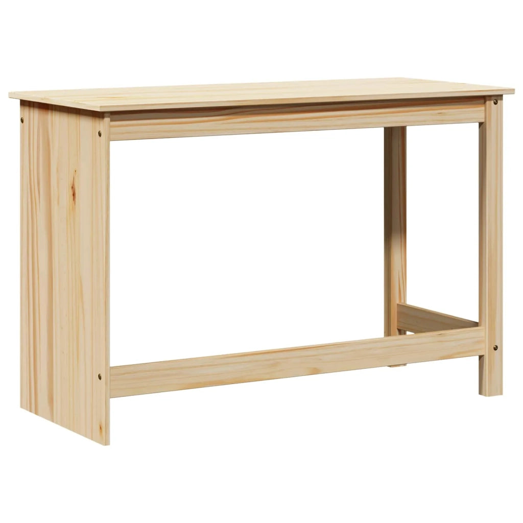 Scrivania | Tavolo da Ufficio Marrone 112 x 50 x 75 cm Legno di Pino Massello