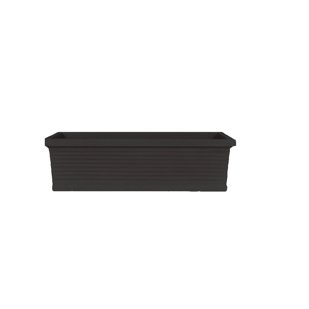 Cheonda - Garden Italia Balconetta Millerighe GBM 66×20 cm in Resina – Made in Italy, Resistente al Gelo e Antiurto Colore: Antracite