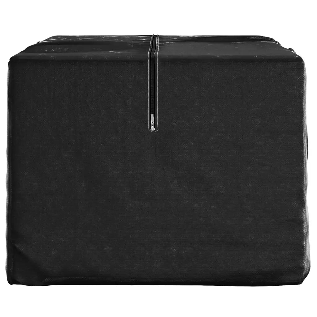 Borsa Porta Cuscini da Giardino Nera 150x75x75 cm Polietilene 319346