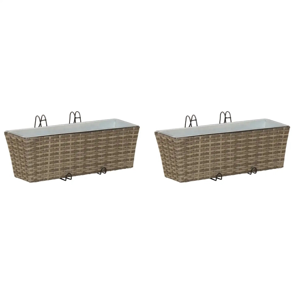 Ringhiera 2 pz 50 x 17 x 17 cm Metallo CFW5994416