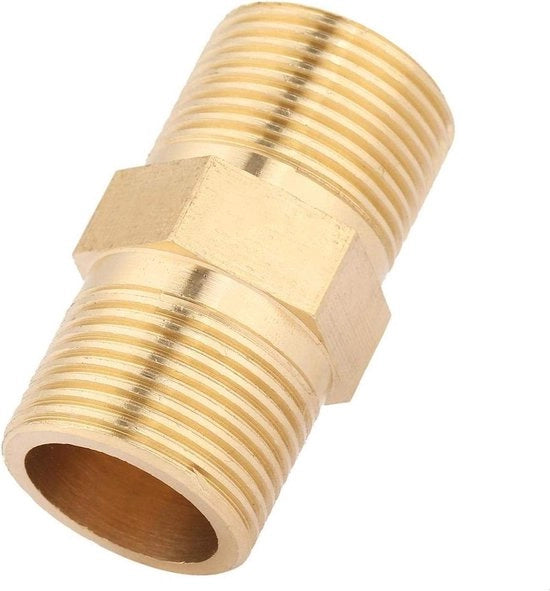 Adattatore di tubo da 1/2" femmina a 3/4" maschio - Fitting a tubo a sei viti - Lunghezza 60mm - 1 pezzo.