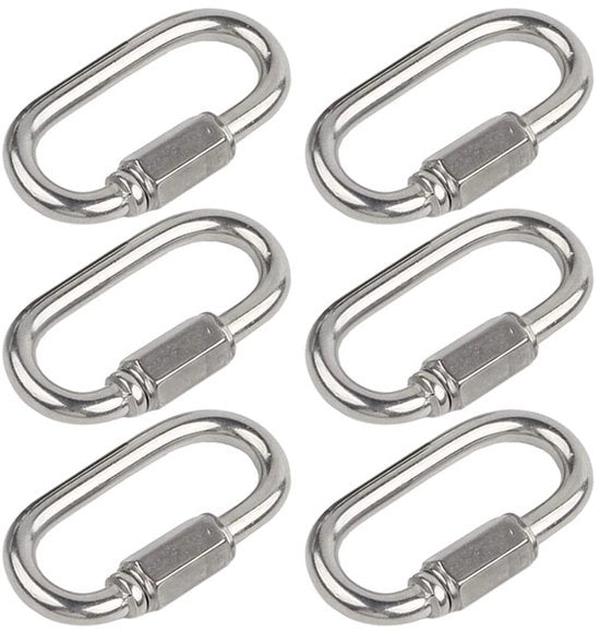 Karabina O-type con Hanger per Chiave in Acciaio Inossidabile per Attività Outdoor - Connessore - Haletto