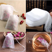 Pacco di 200 sacchetti per tè - Set completo XL - Contenitore per tè singolo - Filtro per tè robusto 200 x - Tè misto personalizzato