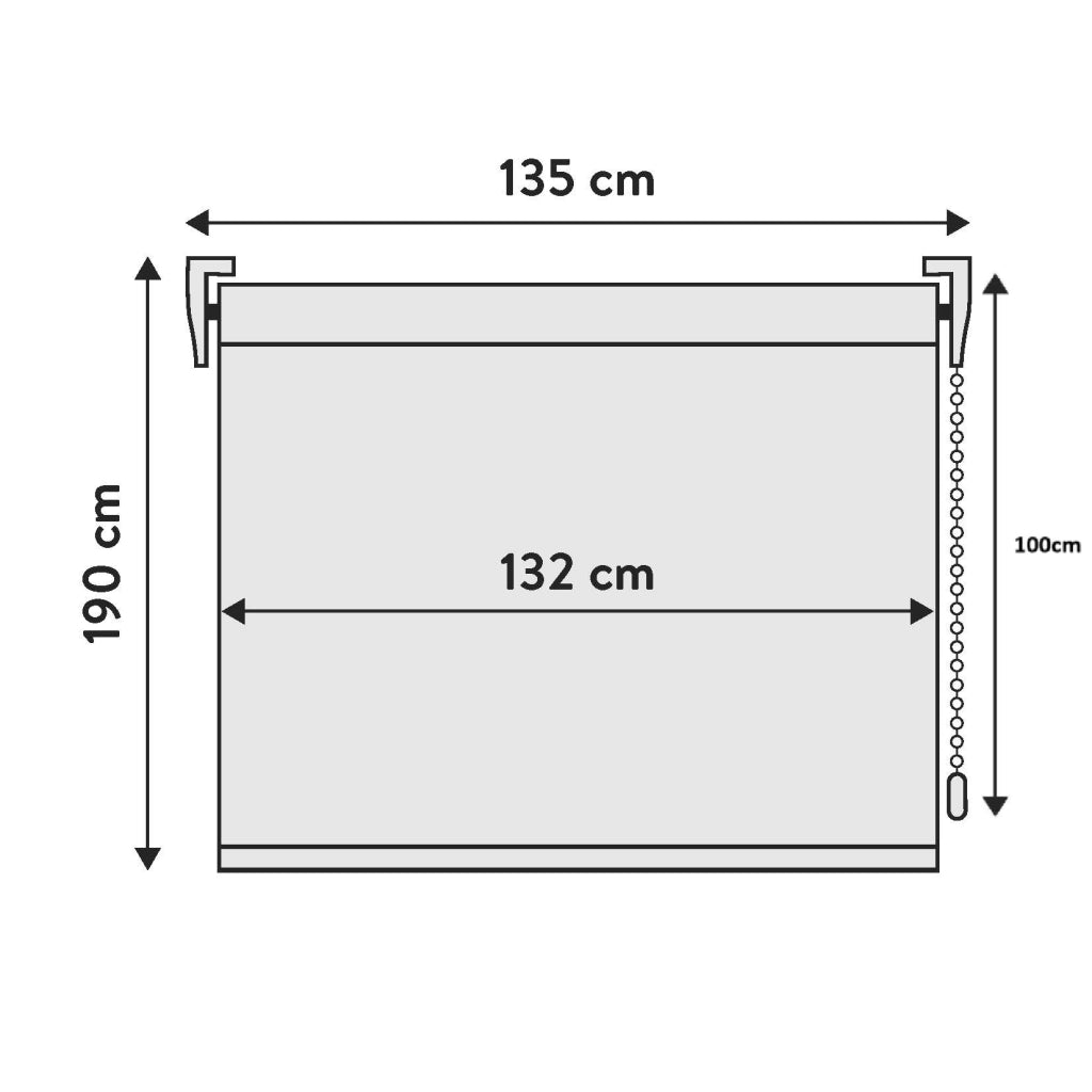 VIEWTEX Tenda a rullo Screen  10% Grado di apertura grigio perla 135 x 190 cm - Made in Europe - 5 anni di garanzia