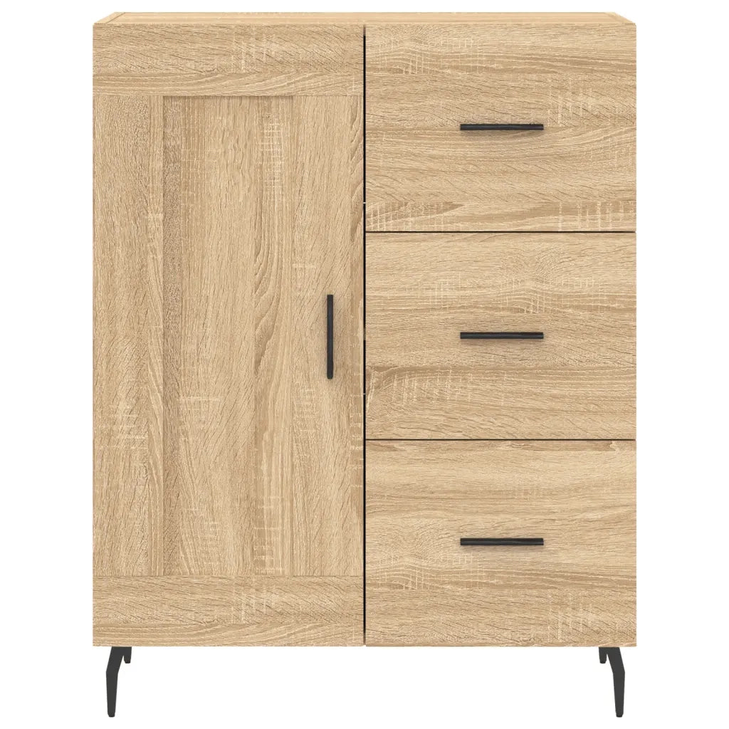 Credenza-Buffet-Armadio da cucina Rovere Sonoma 69,5x34x180 cm in Legno Multistrato 287785