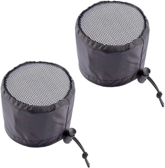 Set di 2 Coperture di Ventilazione per Tenda di Coltivazione con Filtro a Maglia Fissa e Tessuto Stoppato per Tentati di Coltivazione e Ventilazione