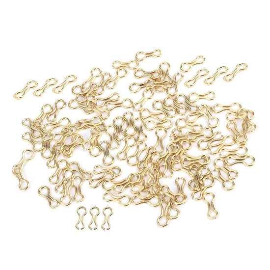 Accessori per pescatori - Vislussen in acciaio zincato - Visdraadogen - Staallegering - Peso leggero - Compacto - Alta resistenza e durata