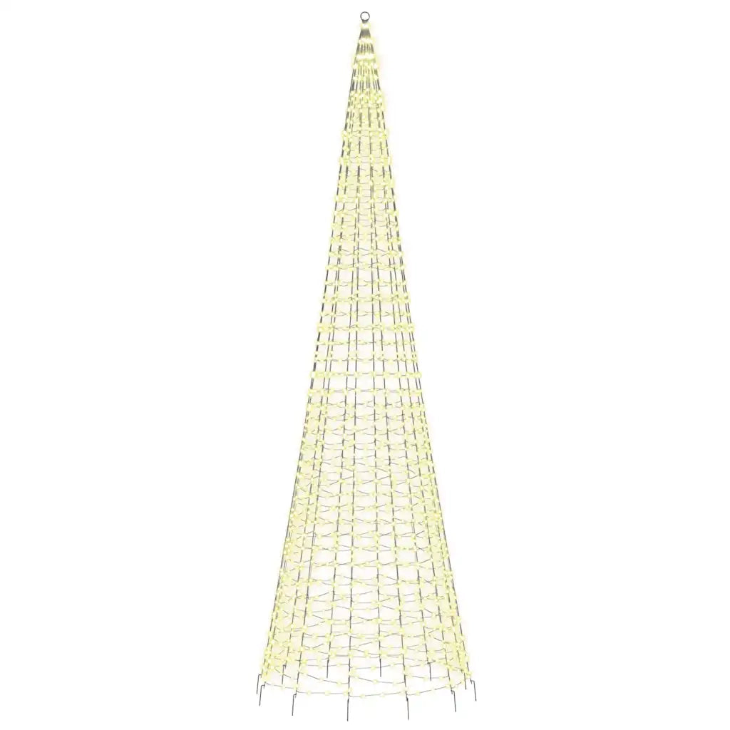 Albero di Natale a LED 1534 LED Bianco Caldo 500 cm 358116