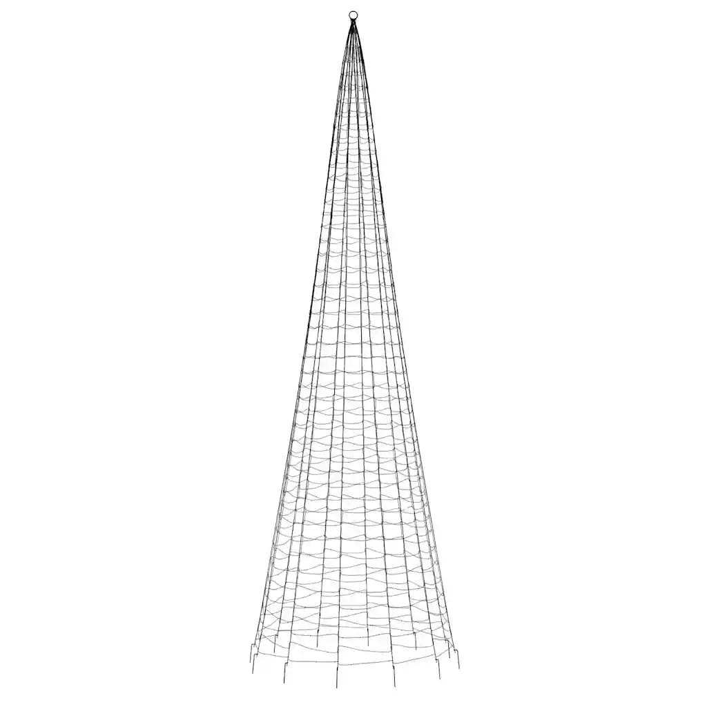 Albero di Natale a LED 1534 LED Bianco Caldo 500 cm 358116