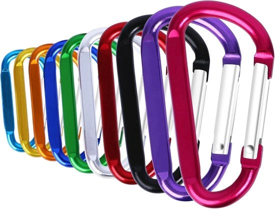 Pacchetto di luci - 10 pezzi - 4,5x56mm - Diverse colori a scelta - Pers - Carabina - Carabiner - Musketonhaak