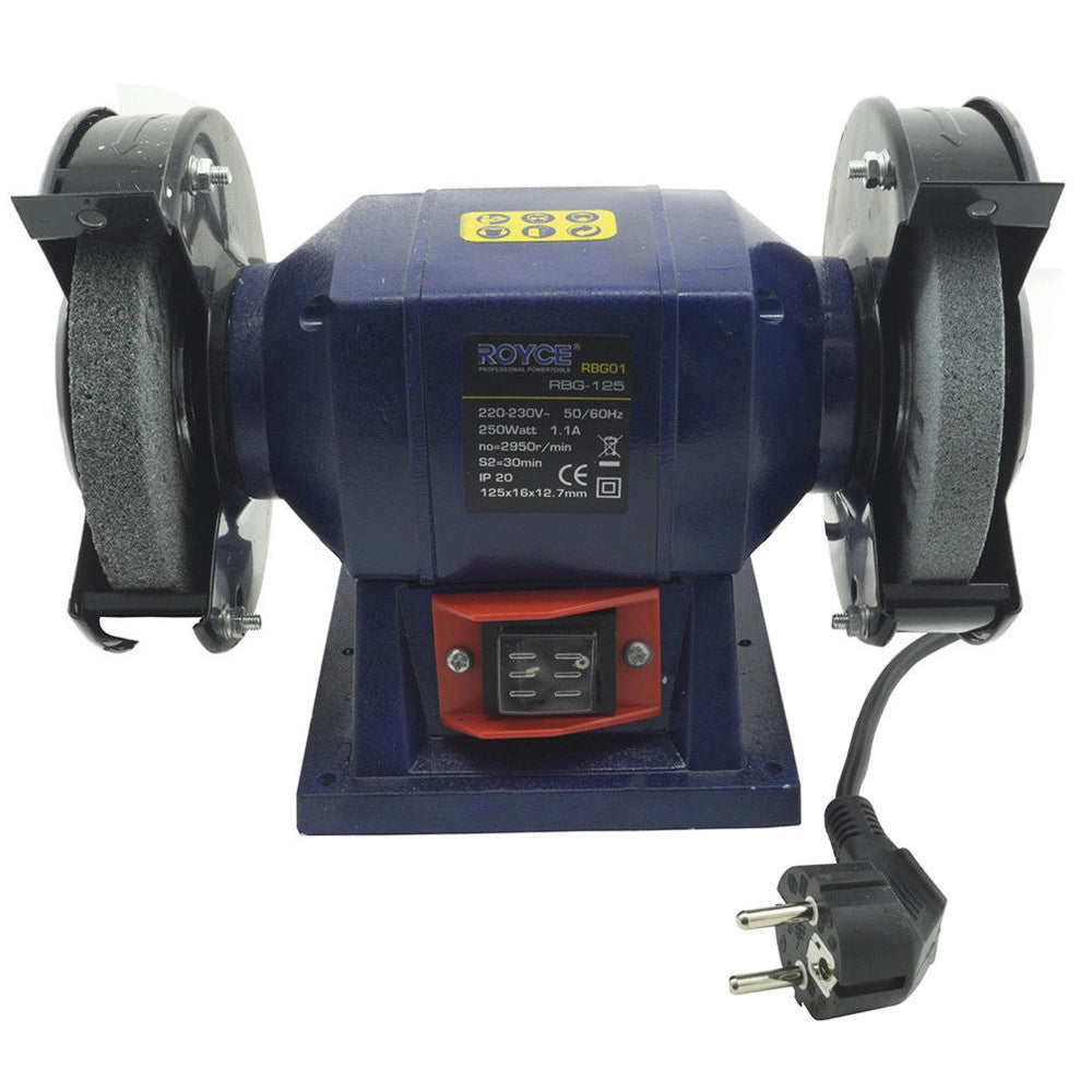 Trade Shop - Smerigliatrice Mola Da Banco 150w Con 2 Dischi In Pietra Da 125mm Per Officina -