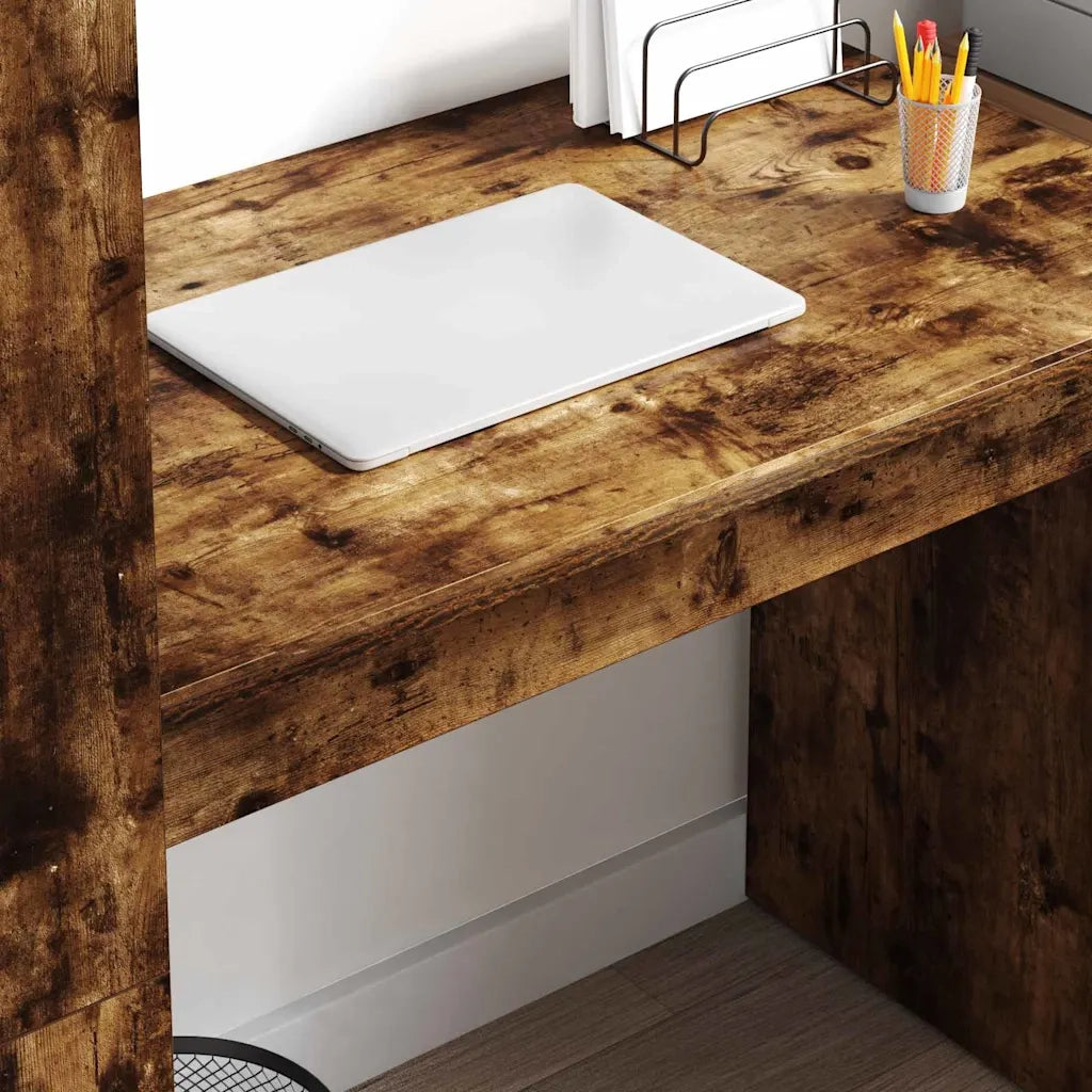 Scrivania | Tavolo da Ufficio Rovere fum¨¦ 113 x 54 x 120 cm Legno multistrato