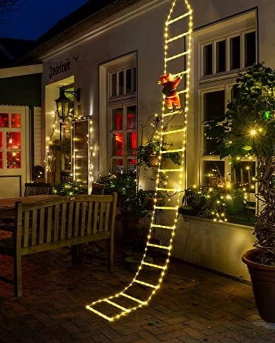 Illuminazione di Natale LED con Figura che sale - 3 Metri di Cavo con Timer