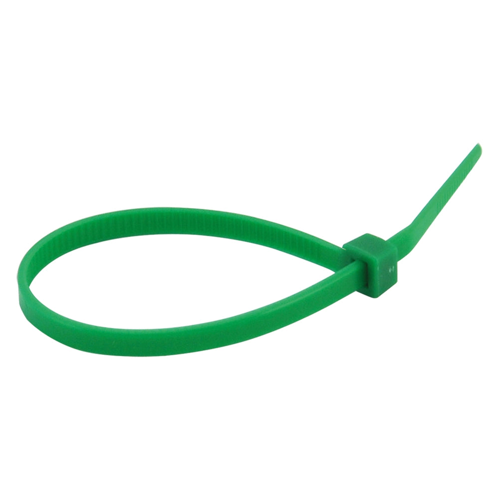 FASCETTA A STRAPPO PER CABLAGGIO mm 4,6 x 200 - verde  - UNIKO