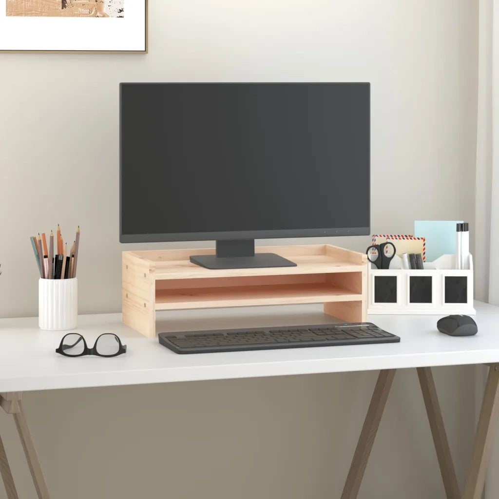 Supporto per Monitor 50x24x16 cm in Legno Massello di Pino CFW5856300