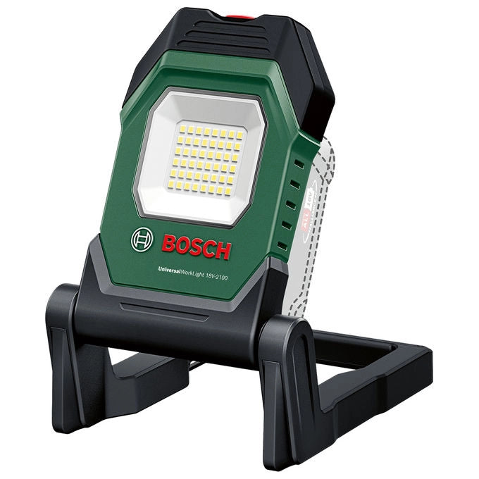 Bosch 06039A1300 UniversalWorkLight 18V-2100 Luce da lavoro 2100 lumen Batteria 18V colore Nero Verde
