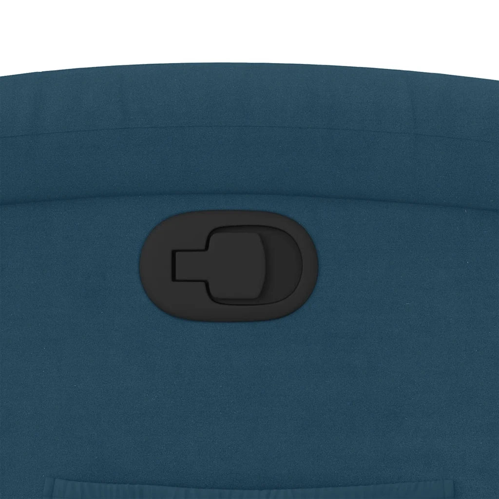 Poltrona Reclinabile Blu in Velluto 371807