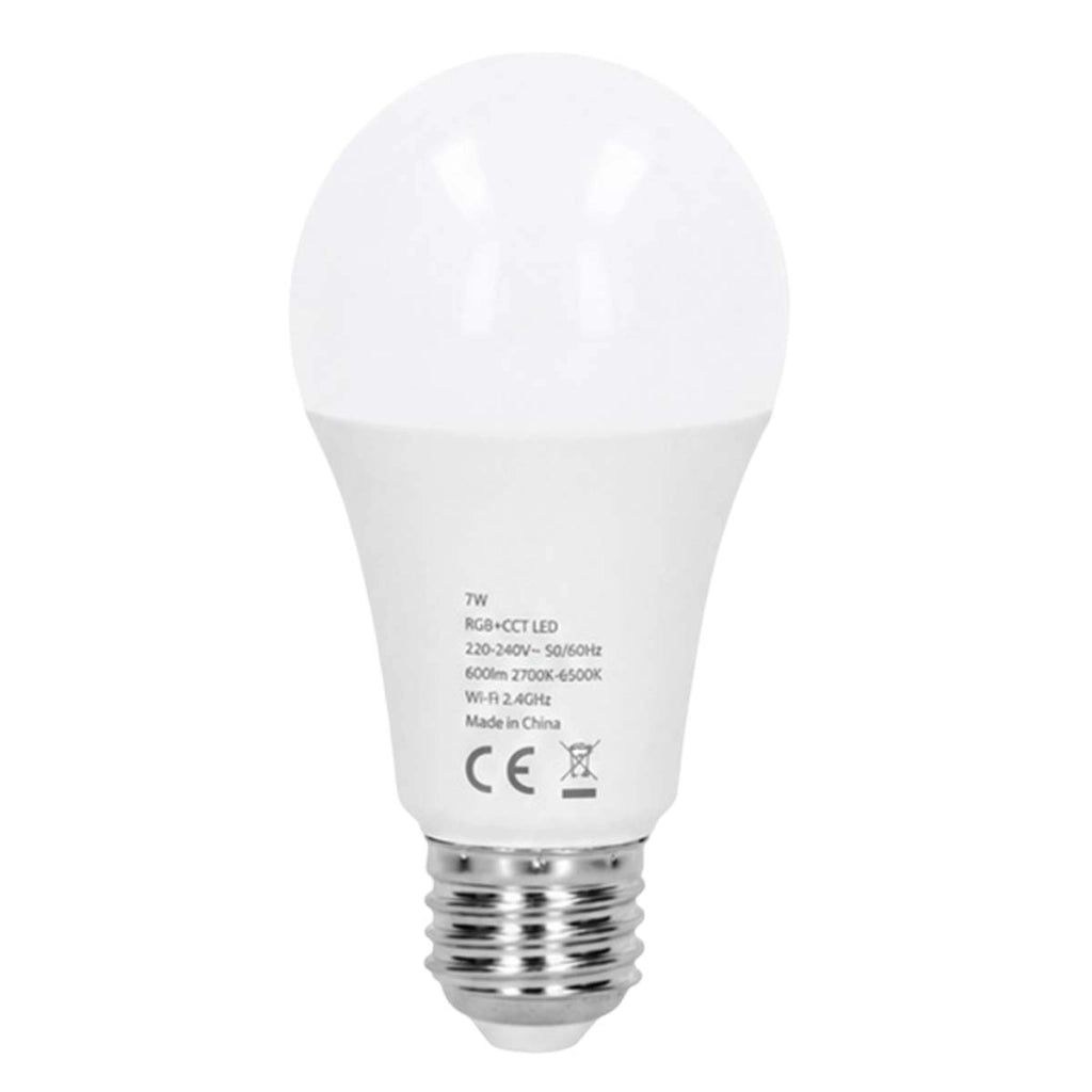 Set 4 Lampadine LED Smart E27 RGB Multicolore Dimmerabili Wi-Fi Bianco Alecto