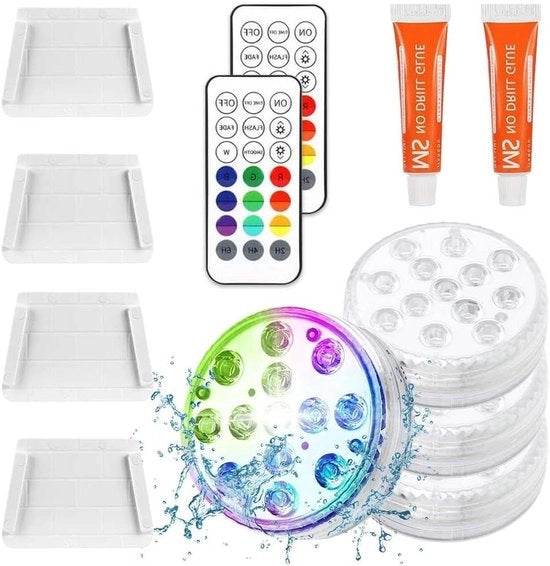 Illuminazione LED a Colori Cambiante RGB per Piscina - Set da 4