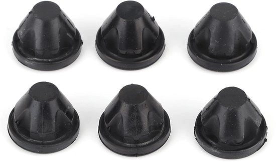 Isolamento Cappotto Motore - Occhielli in Gomma - Adatto per Volkswagen A3/A4/A6 - Seat Altea/Cordoba/Ibiza/Leon - 100% Nuovo - Nero - Cappotto Motore Parziale
