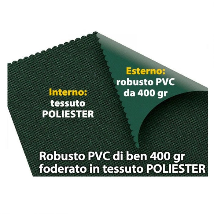 Copertura impermeabile per mobili e tavoli ovali, in PVC - Copertura Impermeabile Per Mobili E Tavoli Ovali, In Pvc Dimensione 250x130 X H80 Cm Misure: 250 x 130 cm