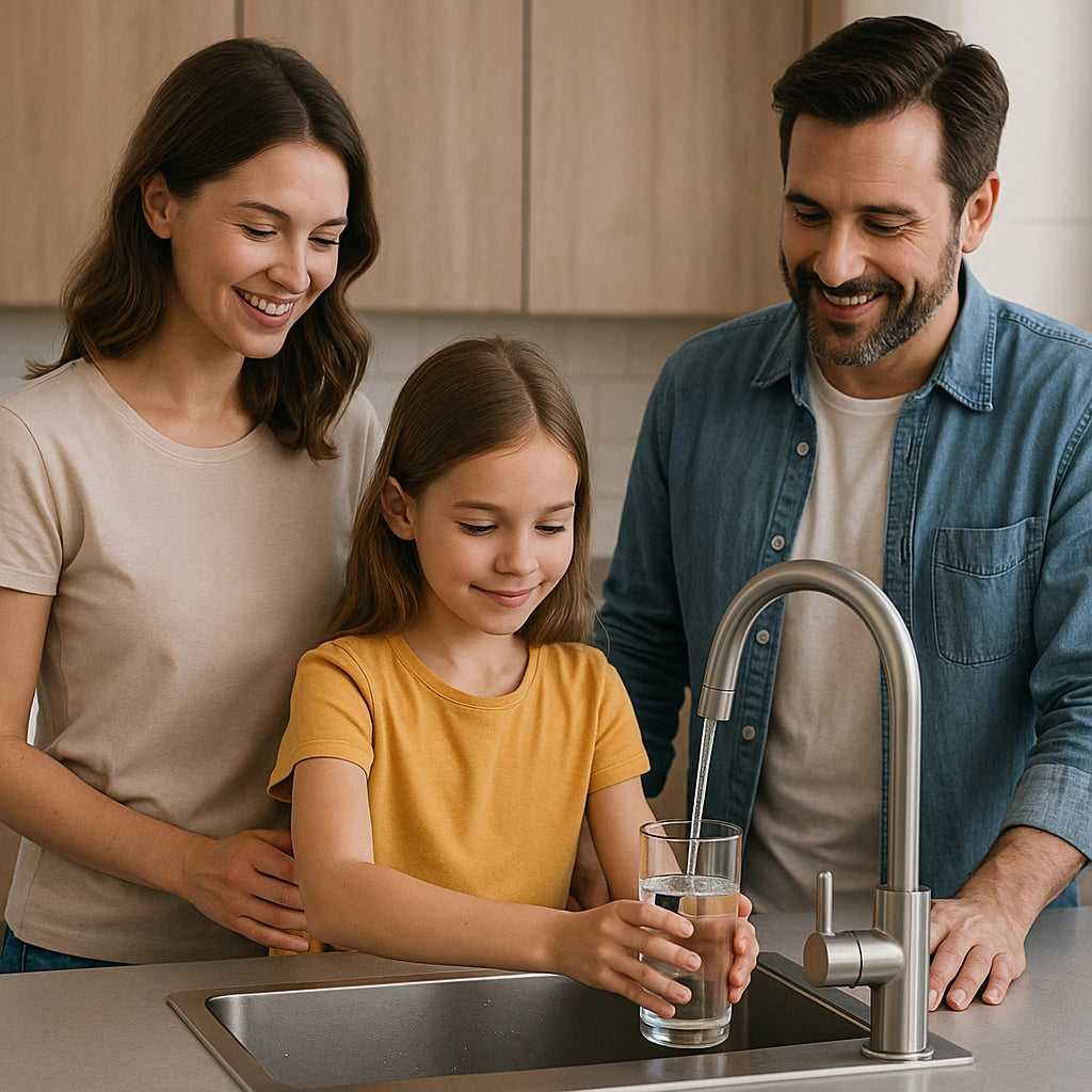 Addolcitore acqua domestico Cabinato Luxury 35L con Valvola F69P3 Basso Consumo Pronto Installazione Fino a 12 Persone