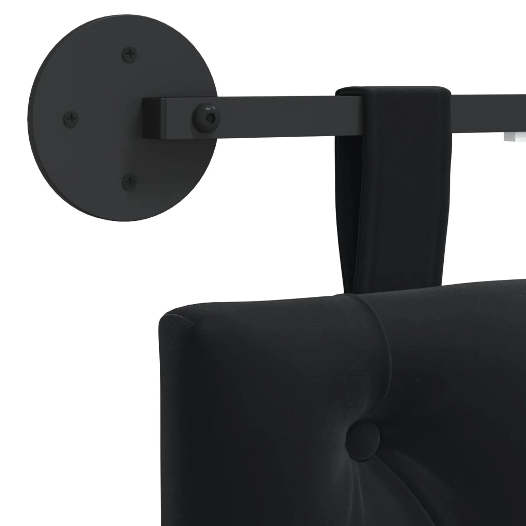 Testiera | Testata sospesa Con luce LED Nero Velluto