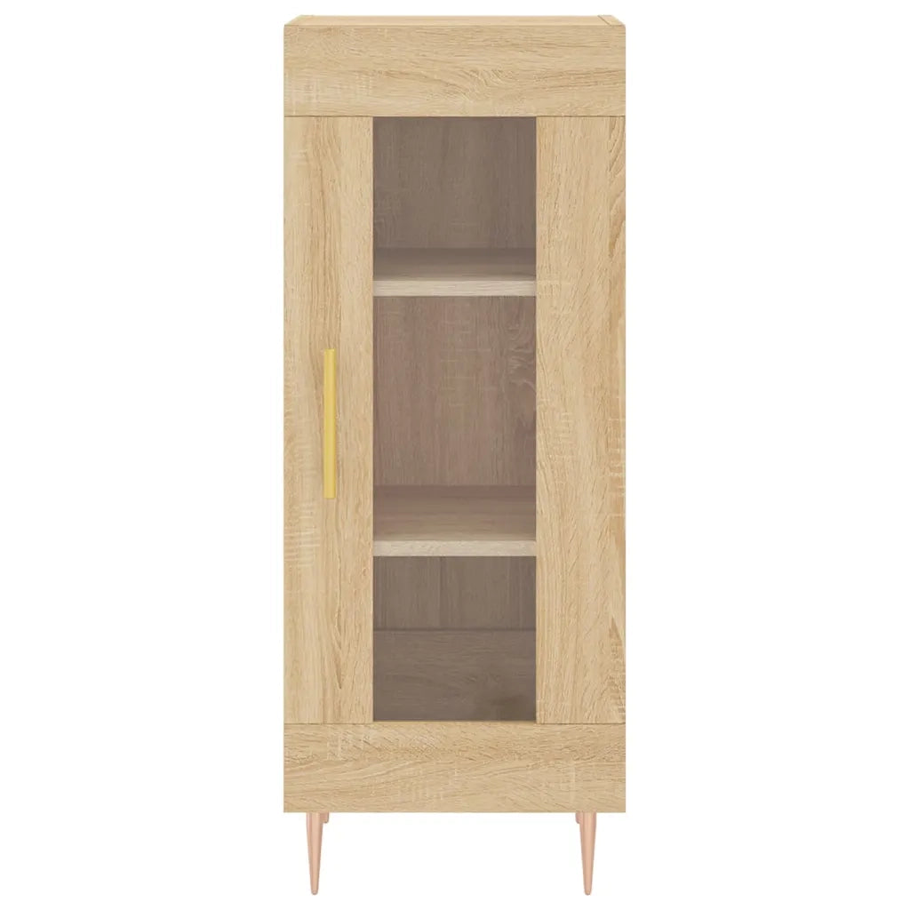 Credenza-Buffet-Armadio da cucina Rovere Sonoma 34,5x34x180 cm in Legno Multistrato 335258