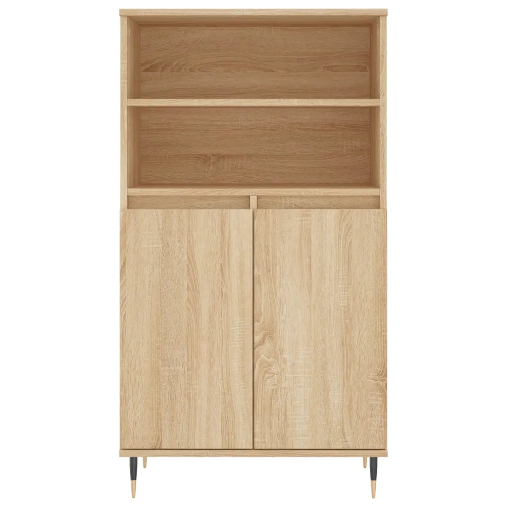 Credenza-Buffet-Armadio da cucina Rovere Sonoma 60x36x110 cm in Legno Multistrato 666536