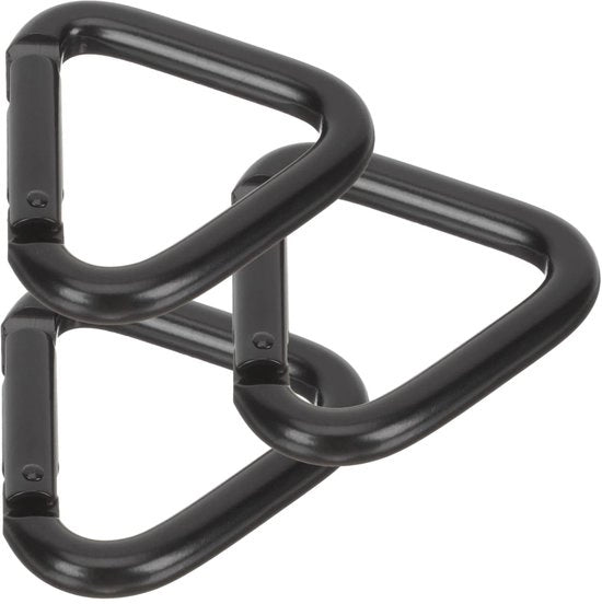Karabiniere Trattamento Driehoekig - 3 Pezzi - Supporto Chiave - Karabiniere di Sostegno - Lega Leggera in Alluminio - Resistente e Forte - Karabiniere di Sostegno