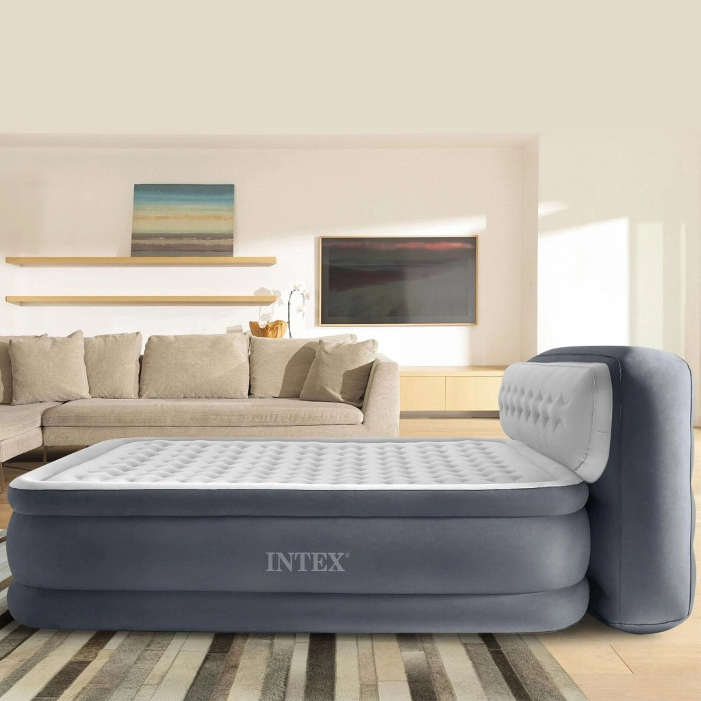 Intex Materasso Dura-Beam con Schienale Tecnologia Fiber Tech con Pompa elettrica