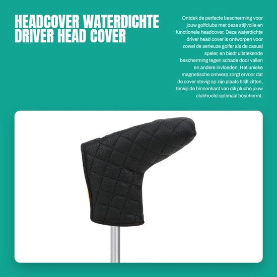 Copricapo impermeabile per driver - Magnetico - Pelle in PU - Protezione - Interno in velluto - Hoes per putter