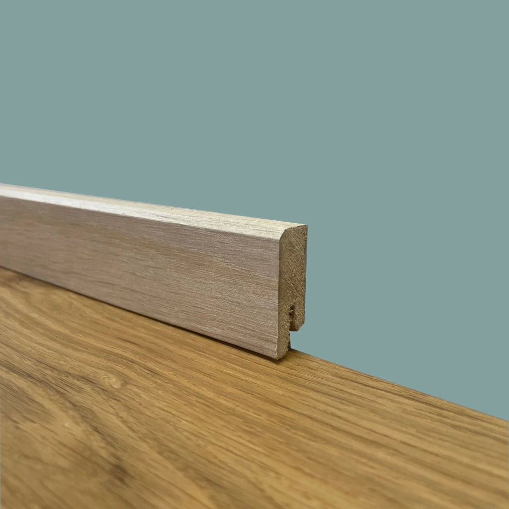 96 metri lineari *PROMO* BATTISCOPA ZOCCOLINO SQUADRATO BASSO in FIBRA DI LEGNO 40X15 SBIANCATO