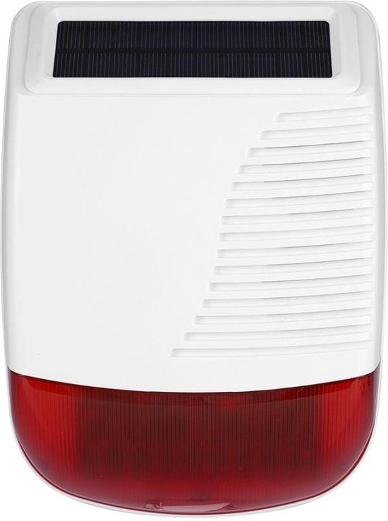 Alarme Sirena Solare 433 MHz Acustico e Luminoso Esterno Impermeabile