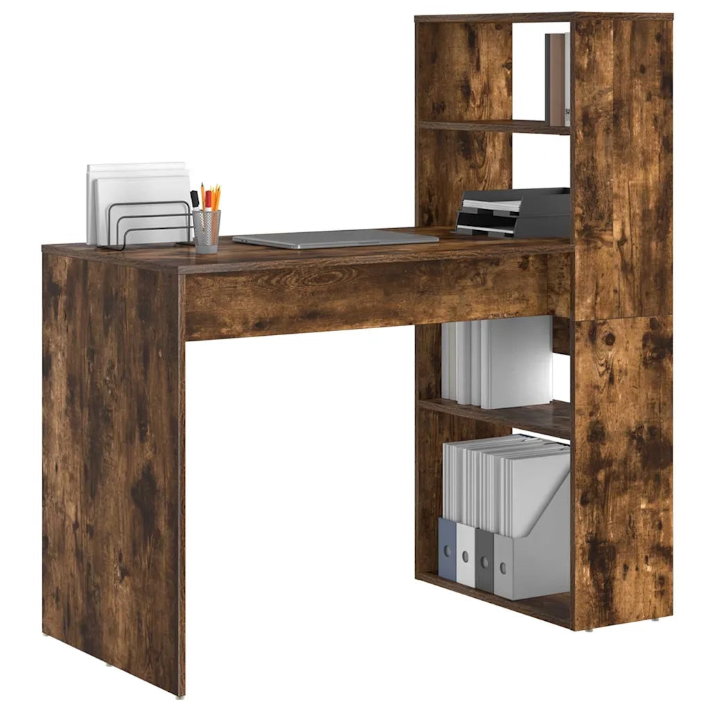Scrivania | Tavolo da Ufficio Rovere fum¨¦ 113 x 54 x 120 cm Legno multistrato