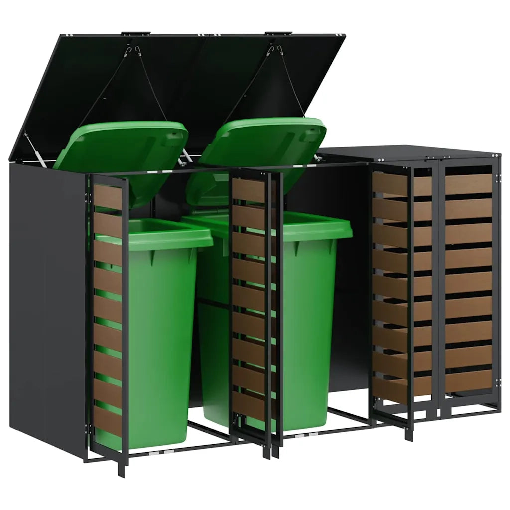 Contenitore per Rifiuti per 3 Bidoni 340 x 77.5 x 115.5 cm