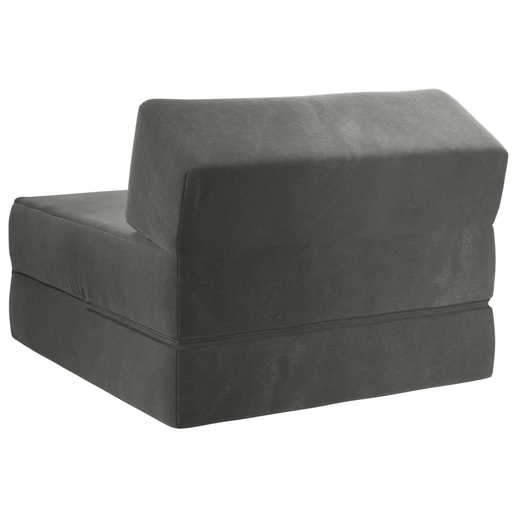 Divano Letto Pieghevole Grigio Scuro 60 x 70 x 41 cm Tessuto 900059