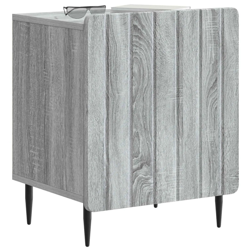 Set di 2 Comodini | Armadio da Notte | Mobiletto da notte Grigio Sonoma 43 x 34,5 x 52 cm