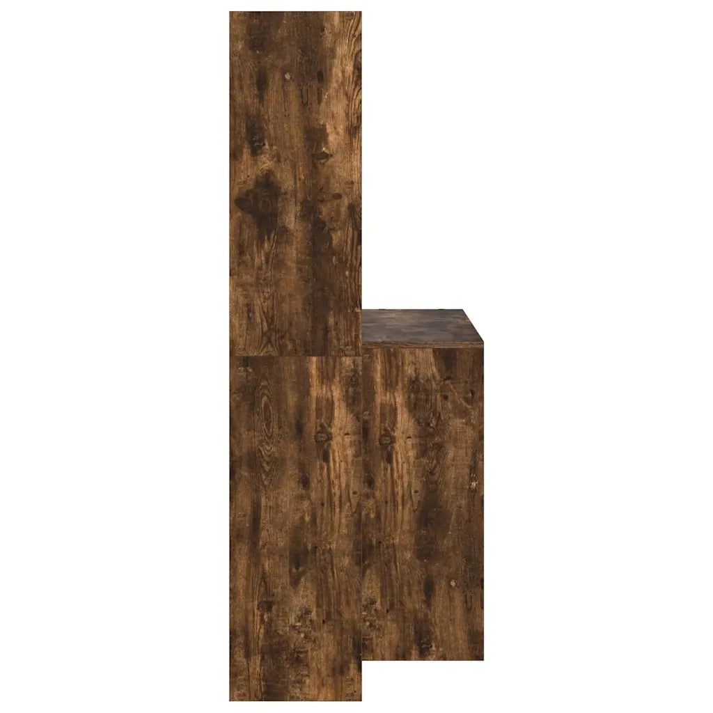 Scrivania | Tavolo da Ufficio Rovere fum¨¦ 138,5 x 55 x 143 cm Legno multistrato