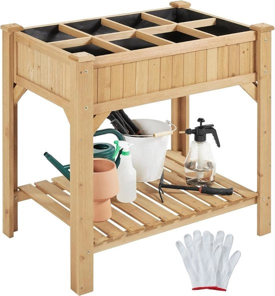 Tavolo per Coltivazione - Tavolo per Coltivazione su Piedi - Tavolo per Coltivazione - Contenitore per Giardino su Piedi - Tavolo per Giardino su Piedi