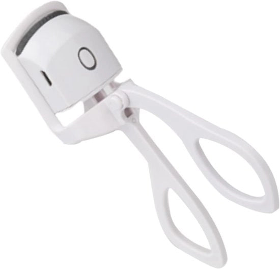 Wimperkruller elettrico riscaldante - Wimperkruller elettrico riscaldante e ricaricabile - Wimperkruller manuale portatile, ideale per le donne da utilizzare durante il viaggio e durante l'applicazione del trucco, bianco.
