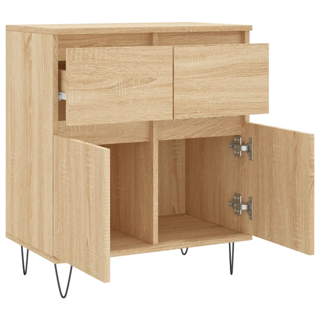 Credenza-Buffet-Armadio da cucina Rovere Sonoma 60x35x70 cm in Legno Multistrato 701015
