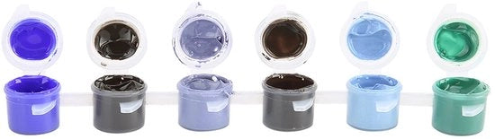 Polvere di pigmento termocromo 23g - Cambia colore - Inoffensivo - Per plastica - Arte DIY - Scatola a sei colori - Colorante