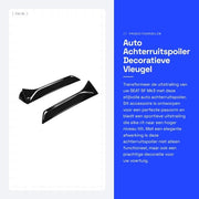 Spoiler posteriore universale sportivo - decorazione per auto - autoadesivo self-adesivo - sostituzione per SEAT 5F Mk3 - installazione facile - kit di sostituzione posteriore