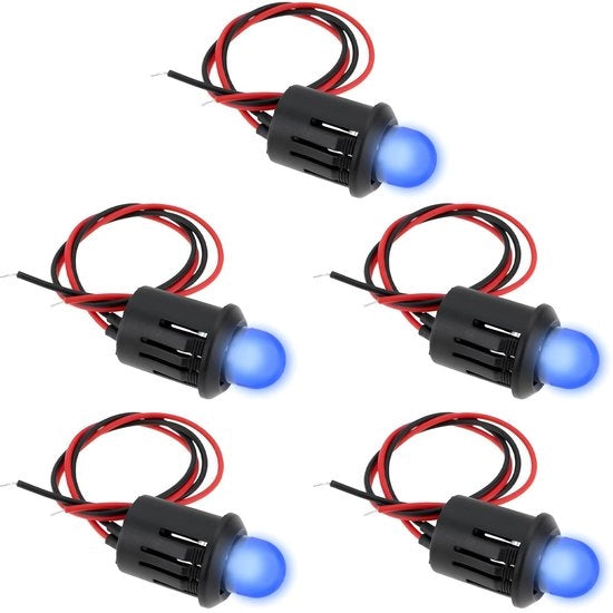 Difensore di Intrusione LED a 12V - Avviso di Presenza per Motocicli e Barche - Montaggio da 10mm - Facile da Installare