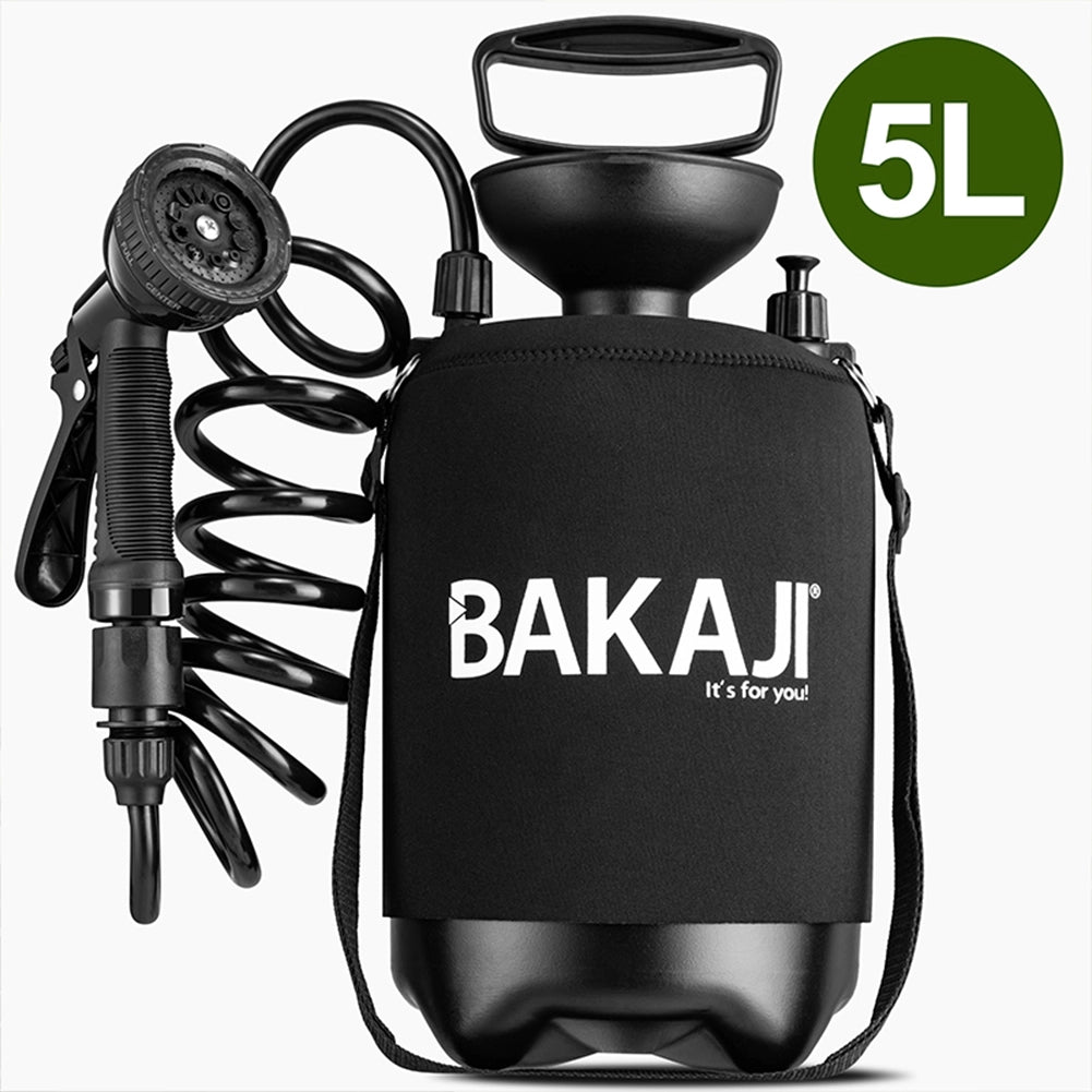 Doccia Multifunzione da Esterno 5L Portatile Tracolla Innaffiatoio Irrigatore