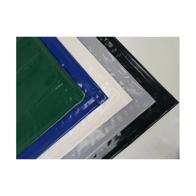 Telo PVC IGNIFUGO Impermeabile Grigio | Telone Solo Rinforzato Sui Lati 650g/mq | Copertura Esterna | 6x9m | Resistente Multiuso