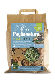 Paglianatura Primi 6 Mesi con 20% Alfalfa - Fieno Naturale per Cuccioli di Conigli e Roditori, Ricco di Nutrienti, Confezione da 600 gr.
